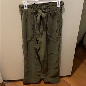 Green high waisted h&m pants